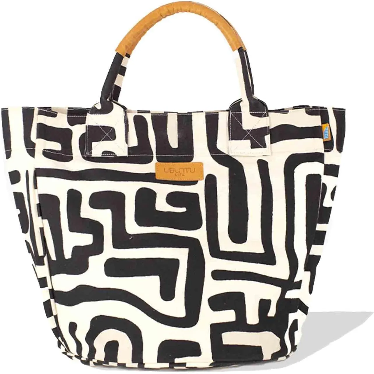 Ubuntu Life Weekender Tote Bag – Large Canvas Tote Bag, Beach Bag and Travel Tote Made with Natural Cotton