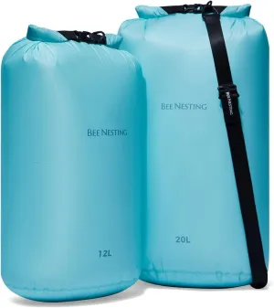 Ultralight Dry Bag Set for Backpacking, Waterproof Dry Sack for Camping, Hiking, Motorcycle, Lightweight Stuff Sack Set of 3 Pack