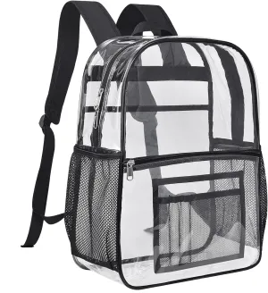 USPECLARE Clear Backpack for Stadium Approved 12×6×12, Water proof Clear Bag for Stadium Events and Concert Work Sport Event