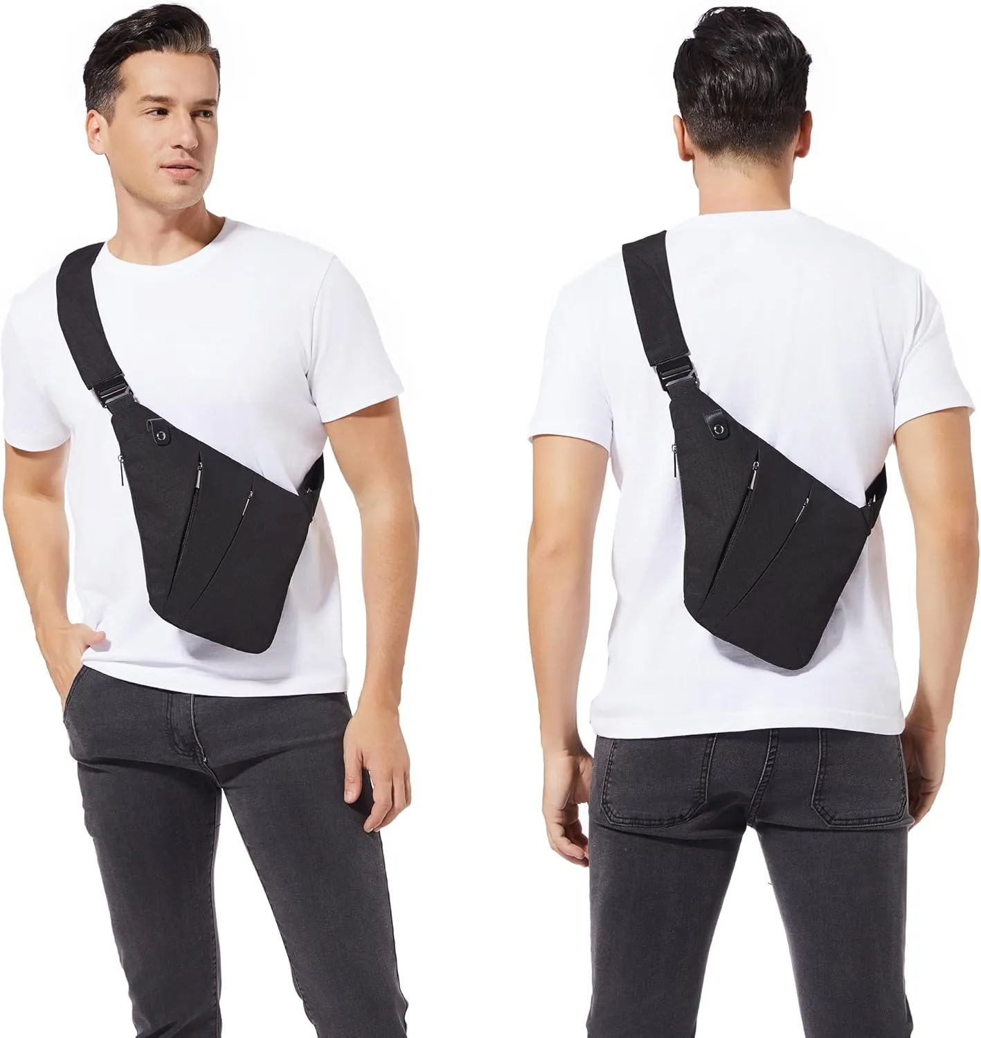 VADOO Anti-theft Crossbody Bags for Women, Shoulder Sling Bag for Men Lightweight Chest Bag for Travel Sport