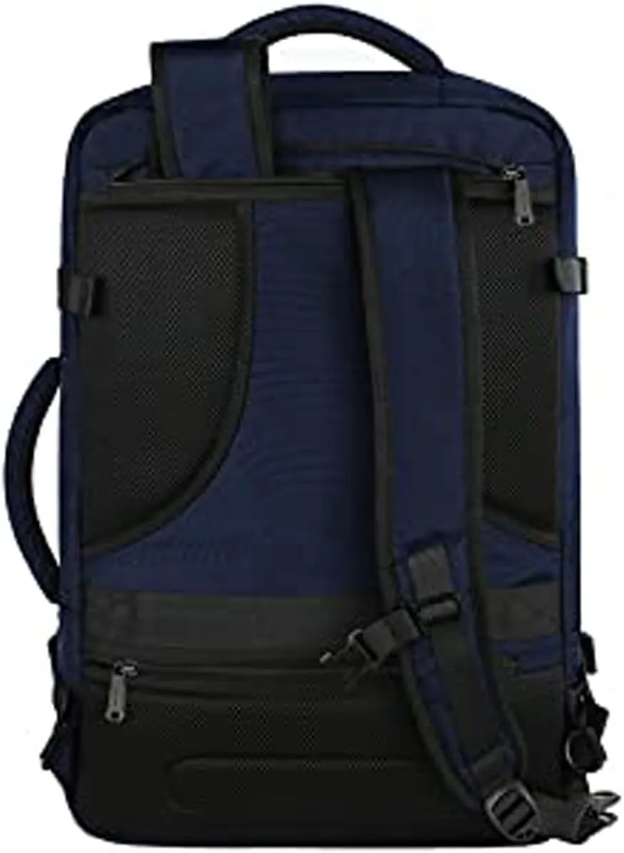 Vancropak Carry On Backpack, Expandable Large Travel Backpack for Men/Women, 40L Airplane Approved Luggage Bag Business Weekender Bag, Lightweight Water Resistant Daypack for Flight, Blue