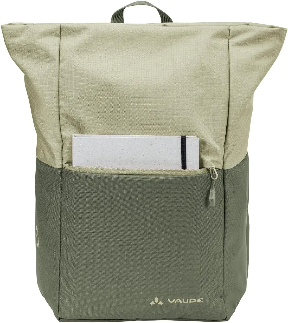 VAUDE Unisex Adult Green Tablet Backpack, 14L, Recycled Materials, Modern, Not Water Resistant, Nylon, Bag, Everyday Use, Carrying Tablet, Traveling