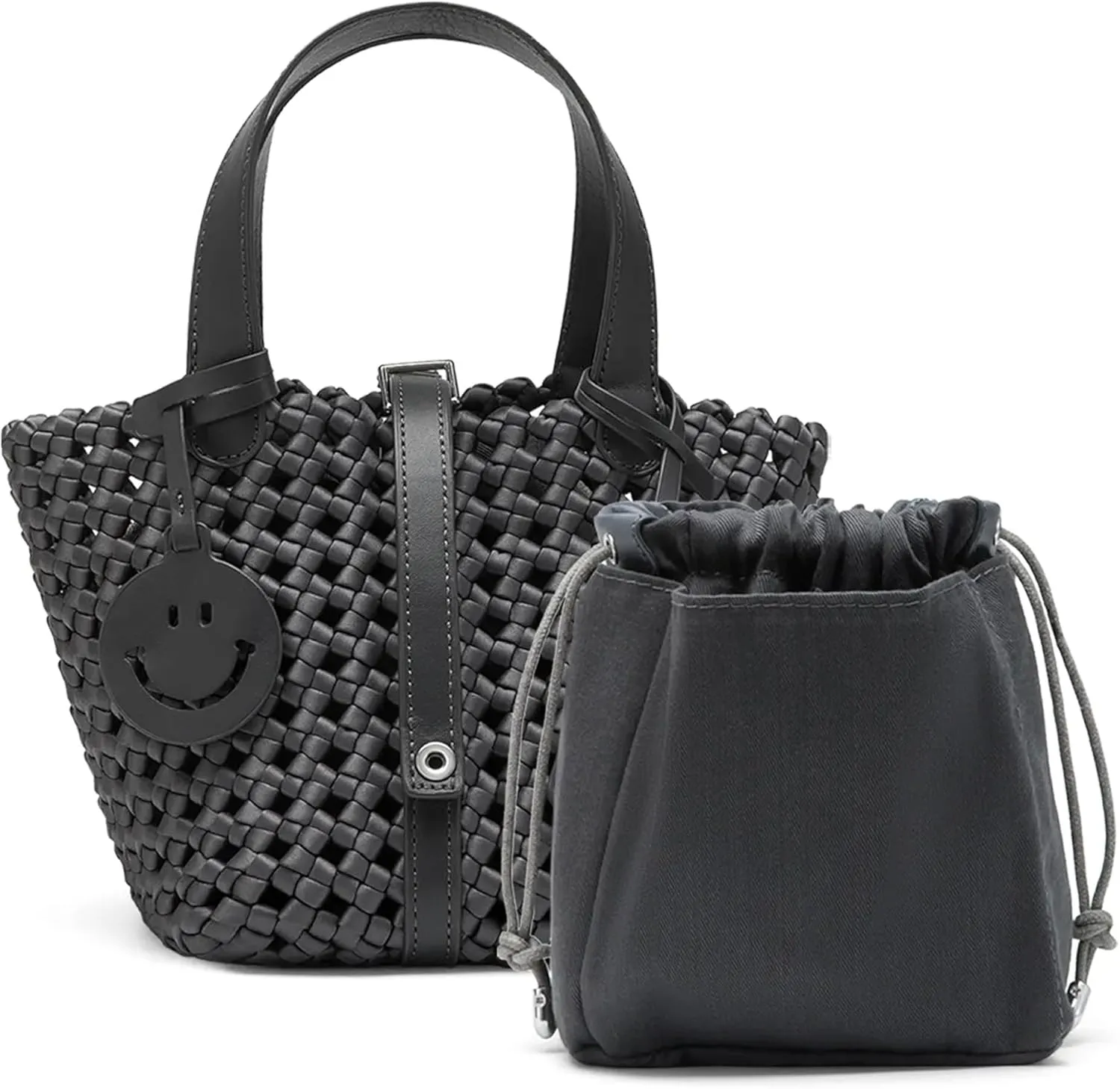 Vegan Leather Tote Bag for Women, Hobo Shoulder Bag, Crossbody Handbag with Matching Purse, Stylish Versatile
