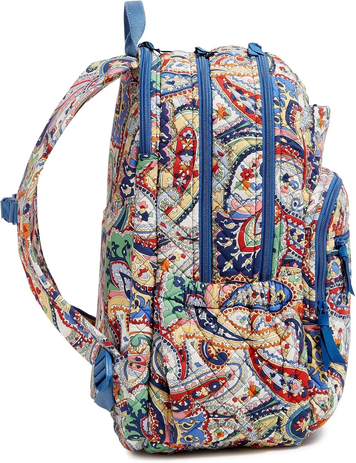 Vera Bradley Iconic XL Campus Backpack, Signature Cotton, Harbor Paisley
