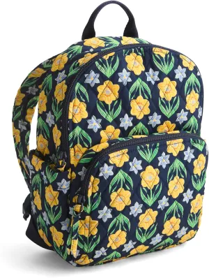 Vera Bradley Premium Cotton Small Banbury Backpack, Daffodils