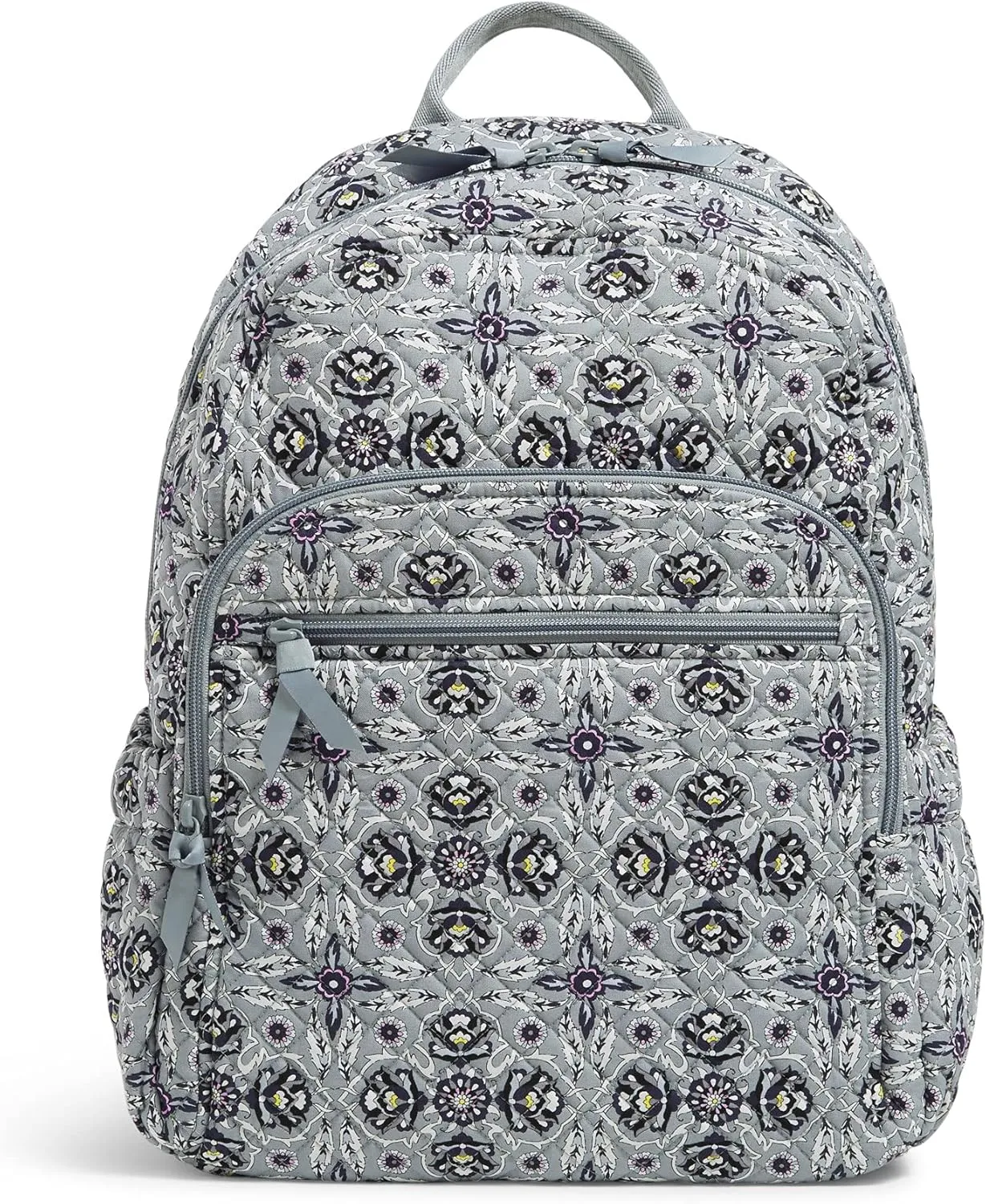 Vera Bradley Women's Cotton Campus Backpack, Plaza Tile - Recycled Cotton, One Size