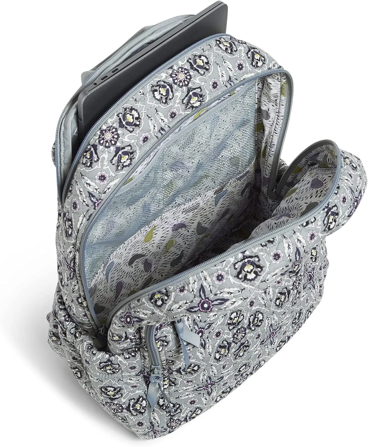 Vera Bradley Women's Cotton Campus Backpack, Plaza Tile - Recycled Cotton, One Size