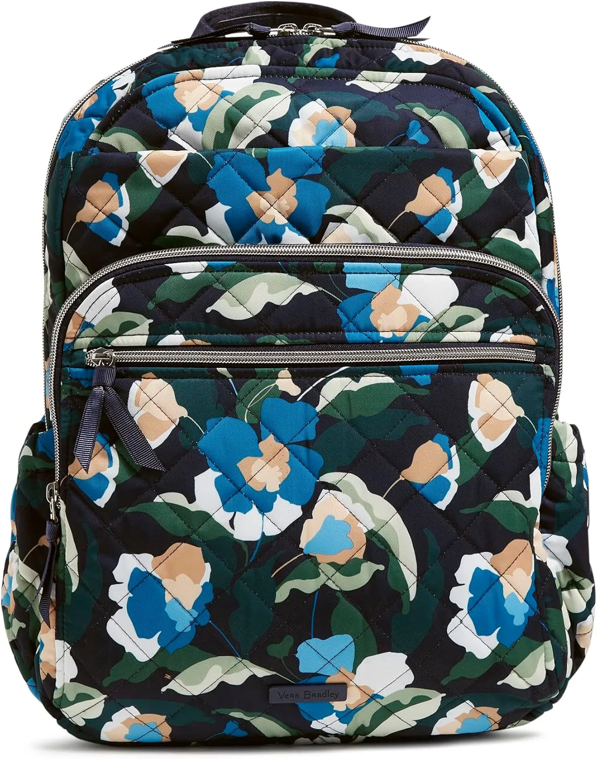 Vera Bradley Women's Performance Twill XL Campus Backpack, Immersed Blooms, One Size