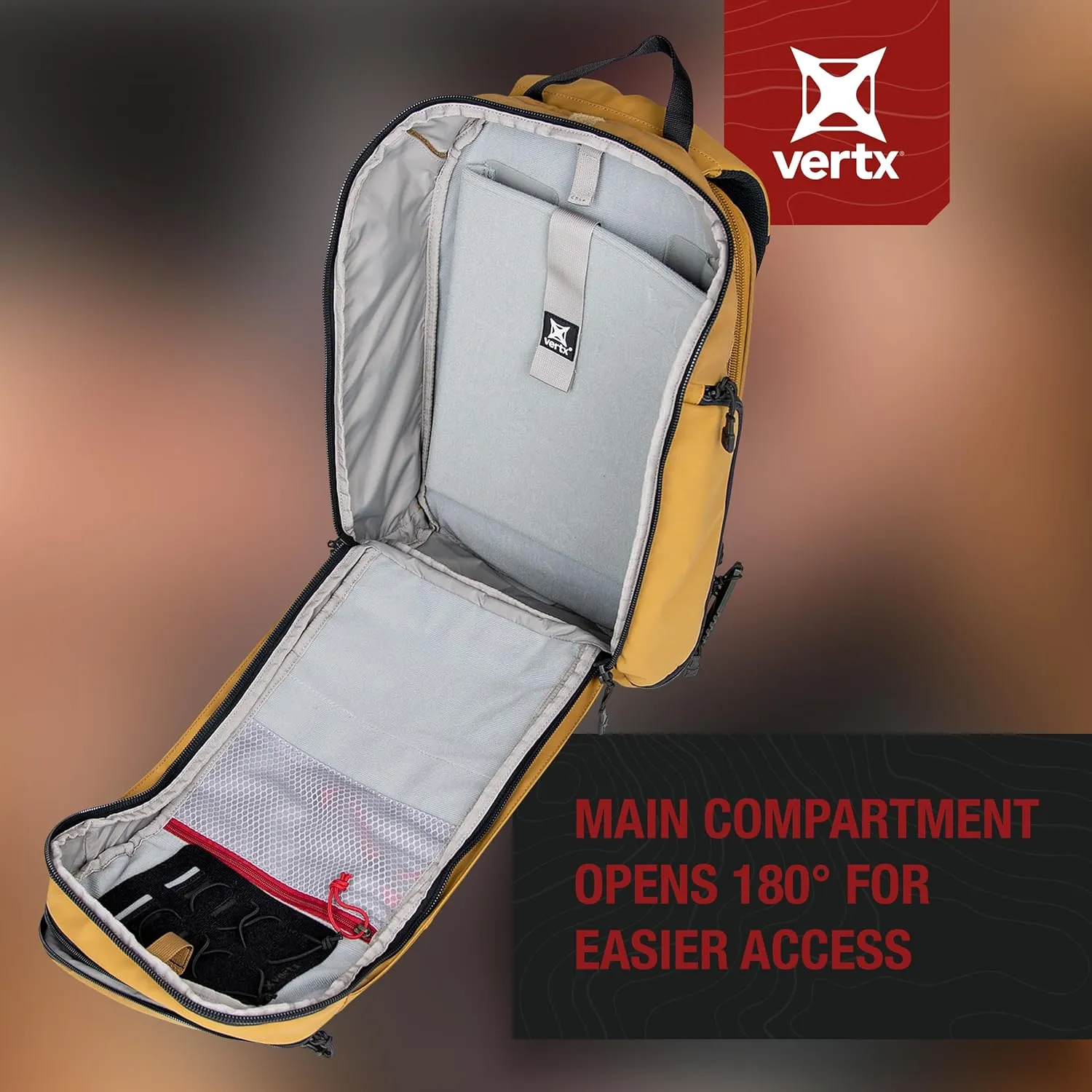 Vertx Gamut EDC Tactical Backpack 25L CCW Bag Tactical Gear, for Men and Women, It's Black