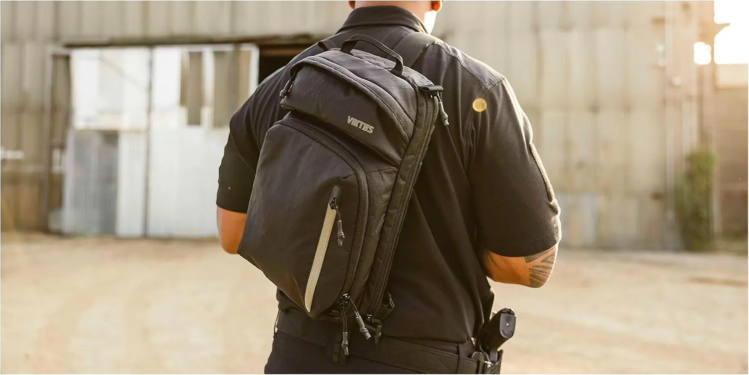 VIKTOS Upscale XL Midsize Concealed Carry Slingbag - Rugged Durable Weather-Resistant Shooting Range Gear for Tactical & Personal Defense, Nightfjall