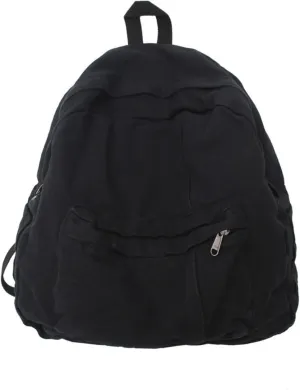 Vintage Canvas Backpack for Women Men Grunge Hippie Boho Patchwork Backpack College Book Bag Travel Casual Daypack (One Size,Black)
