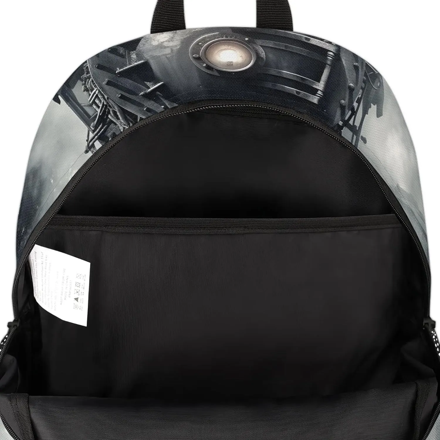 Vintage Steam Locomotive Train 16.7 Inch Backpack Waterproof Shoulder Bag with Adjustable Strap Casual Hiking Gym Travel Daypack