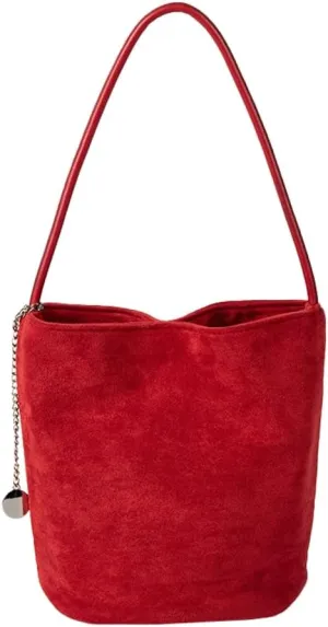 Vintage Suede Bag Soft Slouchy Hobo Bag Underarm Bag Elegant Tote Bag Shoulder Handbag Satchel Purse Shopping Bag for Women