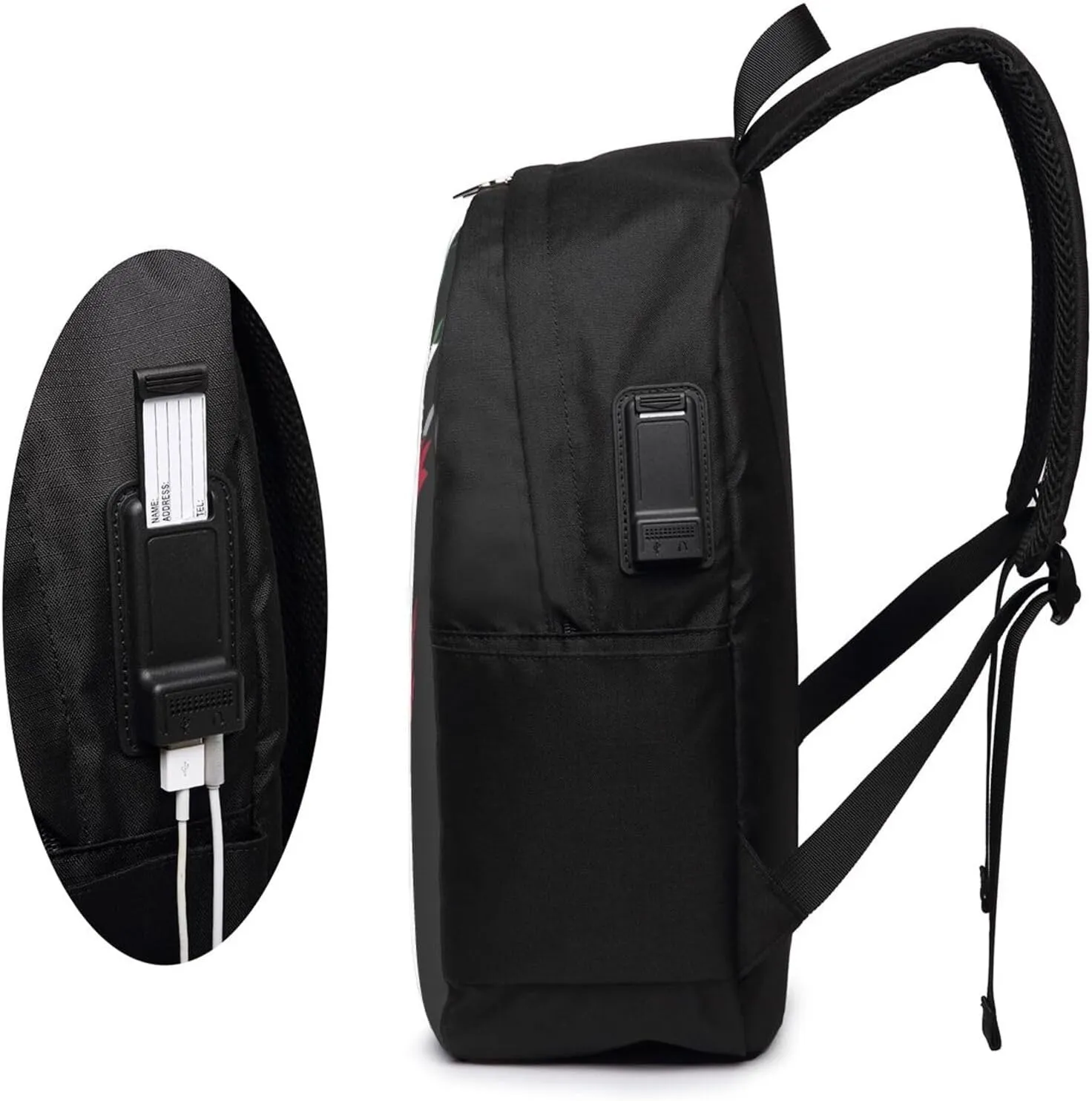 Vintage Suriname Surinamese Flag Laptop Backpacks Travel Backpack Casual Business Daypack Sport Rucksack Computer Bag Fits up to 17 Inch Notebook with USB Port