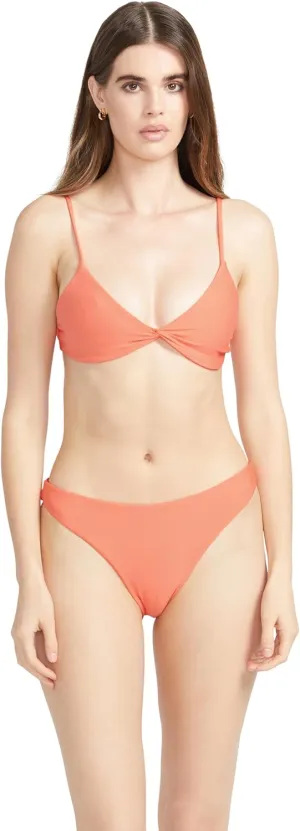 Volcom Women's Standard Simply Seemless V Neck Swimsuit Bikini Top
