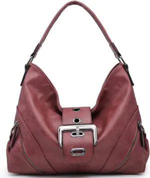 VONMAY Purses Handbags for Women Hobo Bags Large Satchel Tote Bags Ladies Shoulder Bag Buckle Design Purse