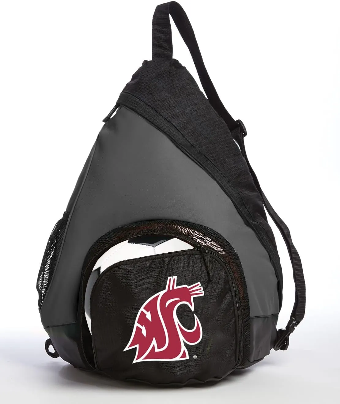 Washington State University Backpack with Soccer Ball or Volleyball Bag Sports Gear Compartment Practice Bag