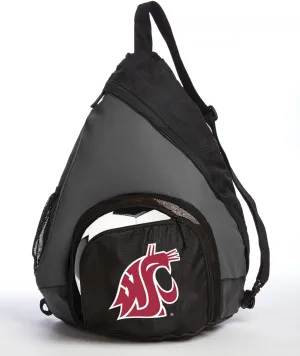 Washington State University Backpack with Soccer Ball or Volleyball Bag Sports Gear Compartment Practice Bag