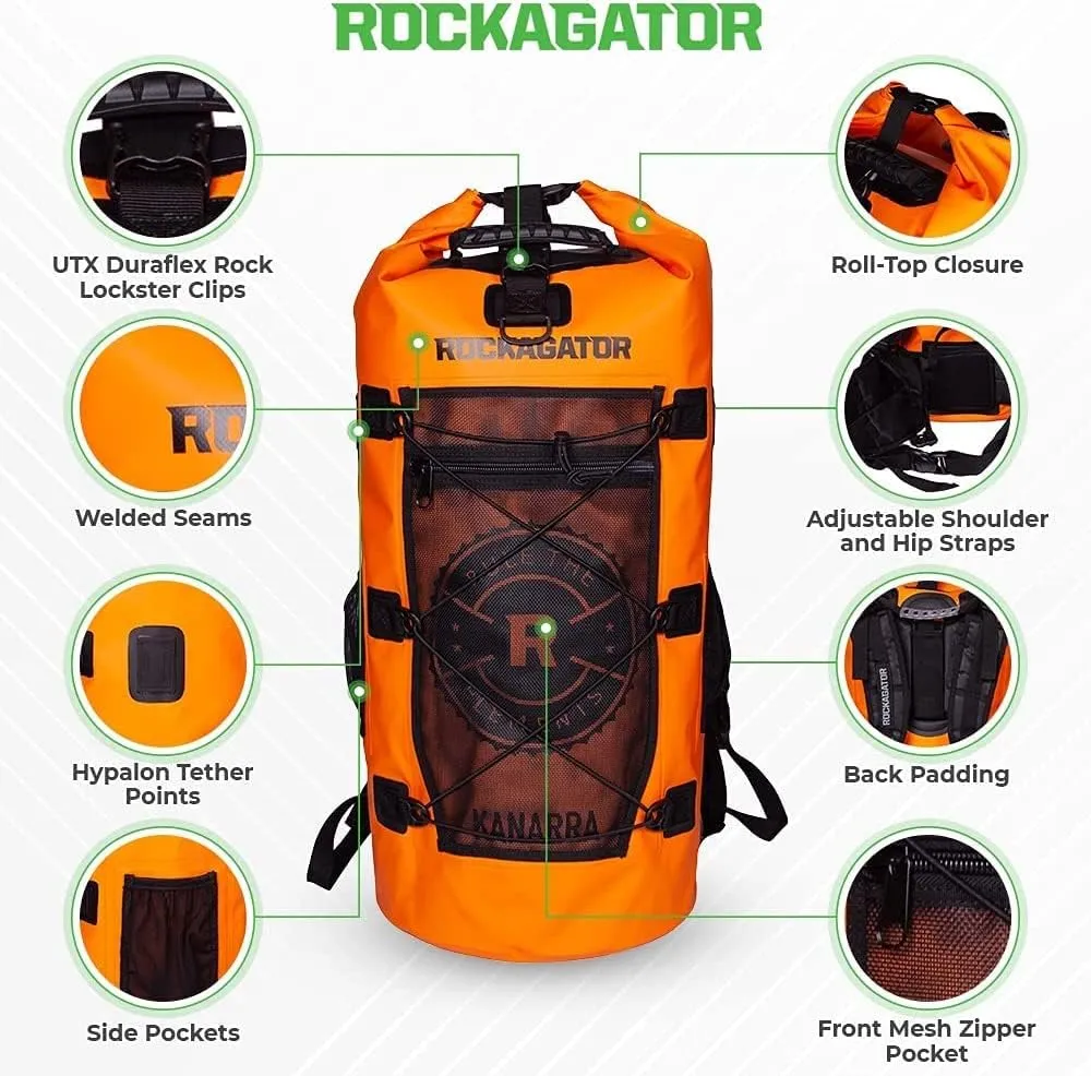Waterproof Backpack - 40 Liter HYDRIC Series Water Proof Floating Dry Bag River Pack