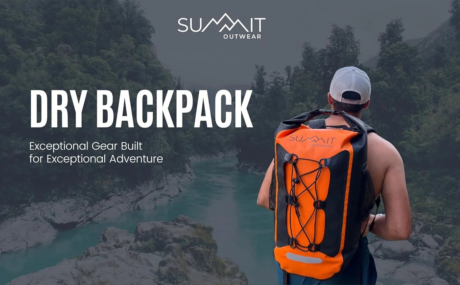 Waterproof Backpack –Dry Bag Backpack with Roll Top Closure – Hiking – Dry Sack for Kayaking (Green, 25 Liter)