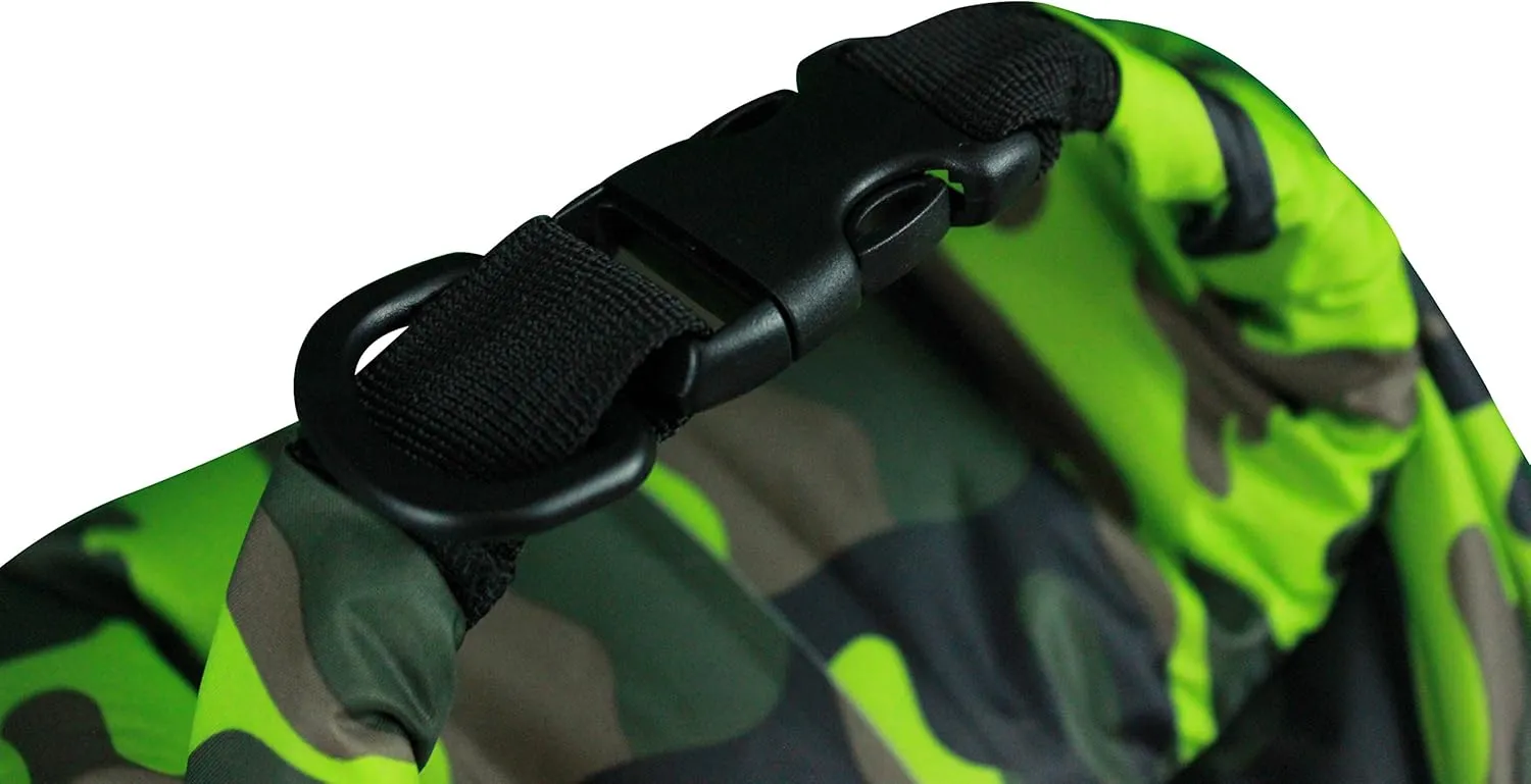 Waterproof Camo Dry Bag and Waterproof Phone Case for Kayaking, Fishing, Camping