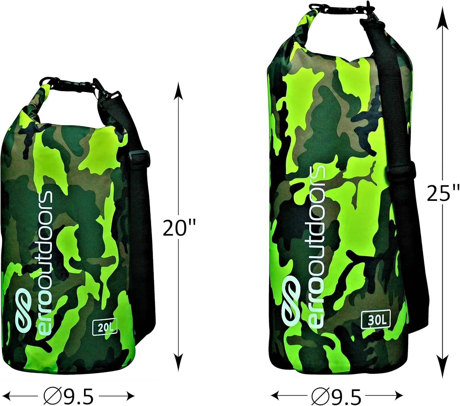 Waterproof Camo Dry Bag and Waterproof Phone Case for Kayaking, Fishing, Camping
