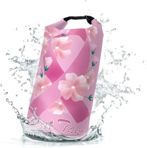 Waterproof Dry Bag,Roll Top Breast Cancer Awareness Month Waterproof Backpack 5L/10L/20L Floating and Lightweight Bags for Kayaking, Boating, Fishing, Swimming and Camping
