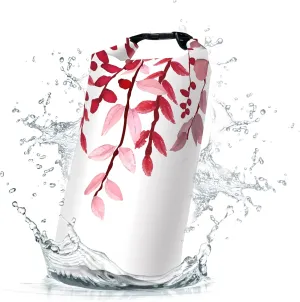 Waterproof Dry Bag,Roll Top Rose Red Eucalyptus Small Waterproof Backpack 5L/10L/20L Floating and Lightweight Bags for Kayaking, Boating, Fishing, Swimming and Camping