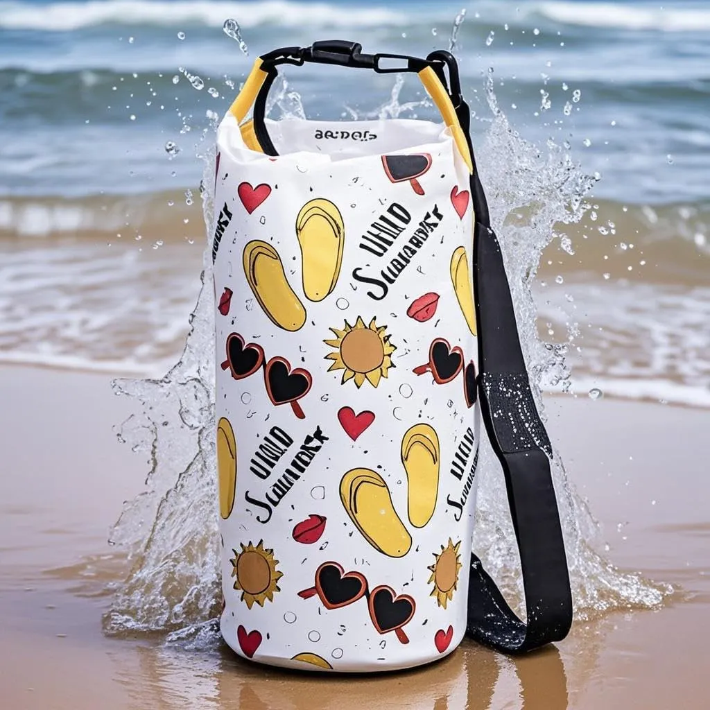 Waterproof Dry Bags 10L Kayaking Bag Small Beach Dry Bag Backpack for Kayaking Boating Camping Swimming Outdoor