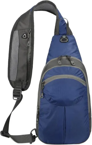 Waterproof Nylon Chest Sling Bag Crossbody Daypack for Men Women 5L Sport Outdoor Travel Hiking