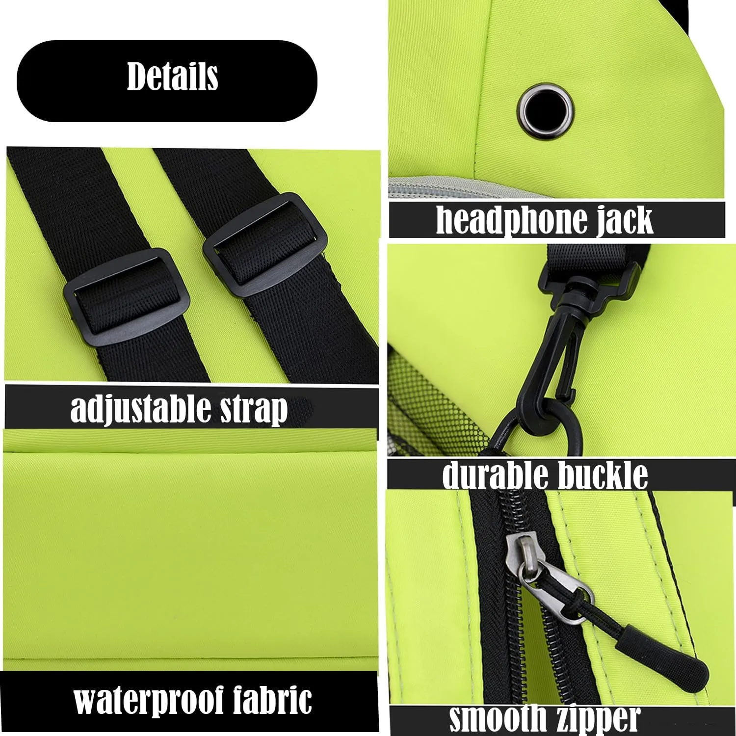Waterproof Sling Backpack Crossbody Shoulder Bag for Women Men, Crossbody Bag Casual Daypack Travel Hiking Adjustable Chest Bag