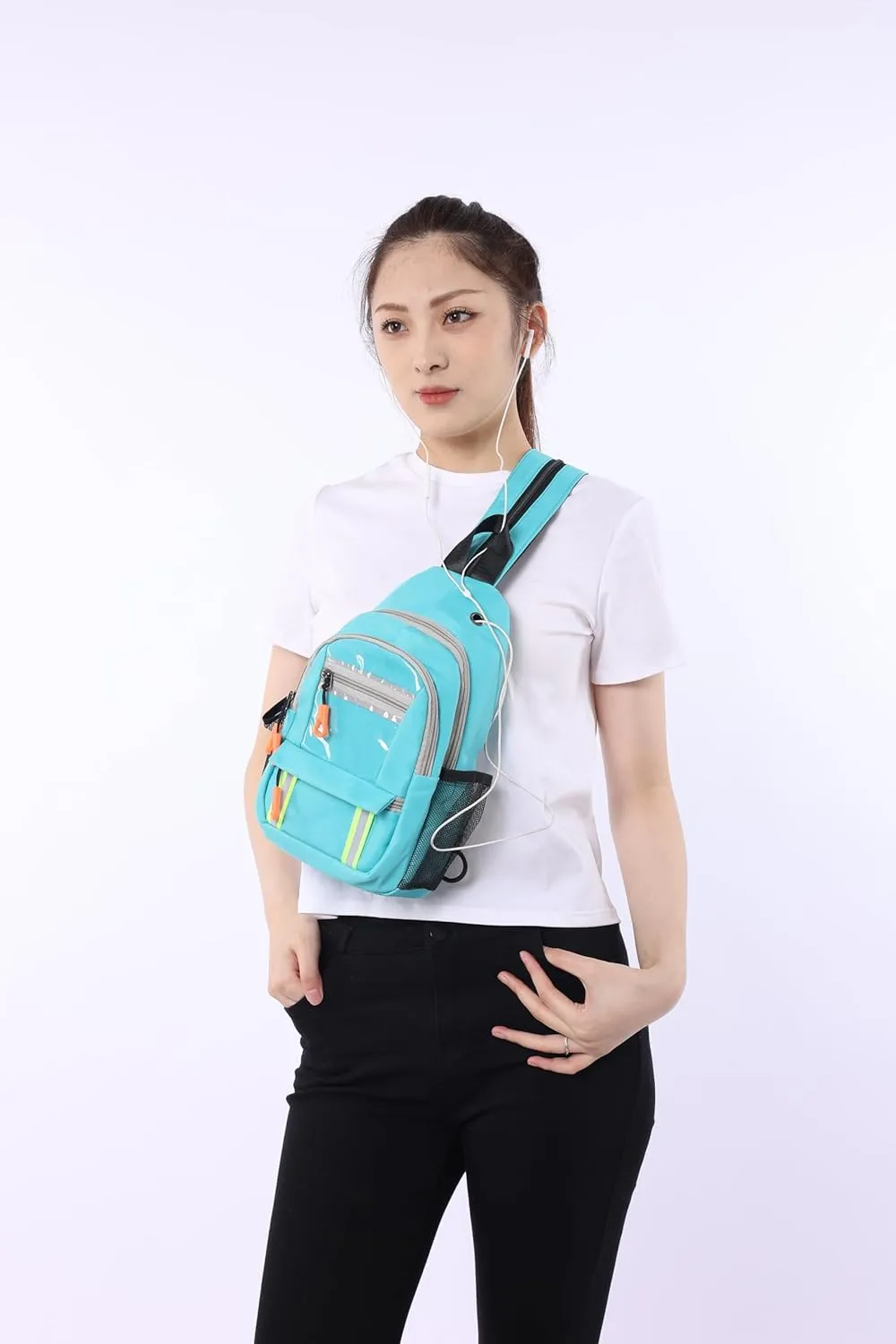 Waterproof Sling Backpack Crossbody Shoulder Bag for Women Men, Crossbody Bag Casual Daypack Travel Hiking Adjustable Chest Bag