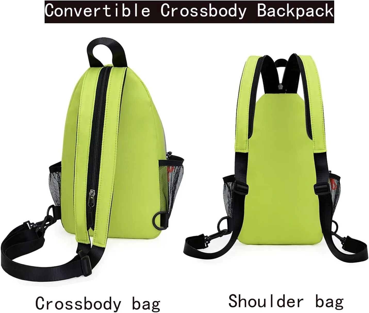 Waterproof Sling Backpack Crossbody Shoulder Bag for Women Men, Crossbody Bag Casual Daypack Travel Hiking Adjustable Chest Bag