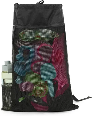WAVE Scuba Diving Gear Bag - Mesh Backpack for Snorkeling, Swimming & Travel - Holds Masks, Fins, Breathing Tube, Wetsuit and Swimming Gears