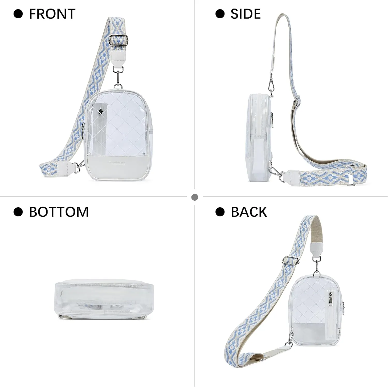 WESTBRONCO Small Sling Bag for Women Nylon Crossbody Sling Backpck Lightweight for Travel Casual Daily