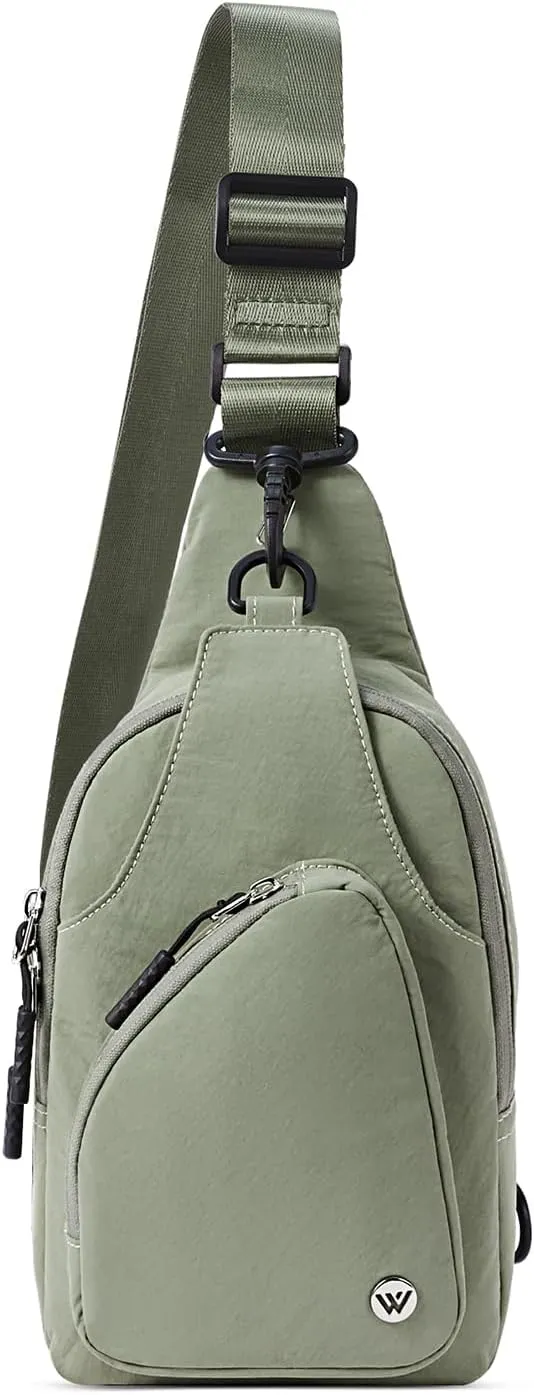 WESTBRONCO Small Sling Bag for Women Nylon Crossbody Sling Backpck Lightweight for Travel Casual Daily