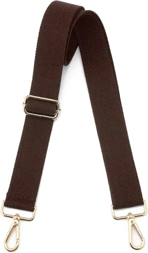 Wide Purse Straps Replacement Adjustable Crossbody Gold Hardware Canvas Shoulder Strap For Women