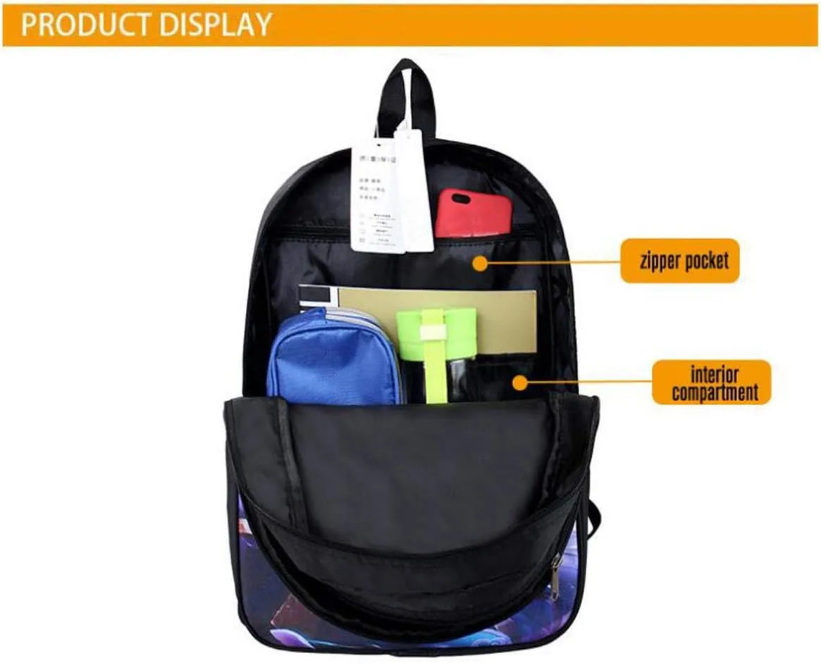 Winner-Victor Children Backpack Unisex Pupils Cartoon Students Bookbag Canvas Schoolbag Kid's Knapsack Teens Boy Girl Daypack (Style 1)