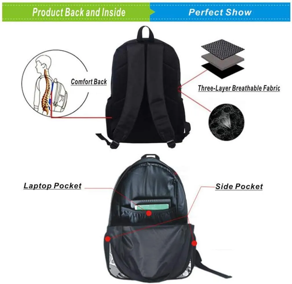 Winner-Victor Children Backpack Unisex Pupils Cartoon Students Bookbag Canvas Schoolbag Kid's Knapsack Teens Boy Girl Daypack (Style 1)