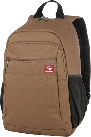 WOLVERINE Lightweight, Water Resistant Rugged Backpack for Travel or Work, Laptop-Chestnut, 23L