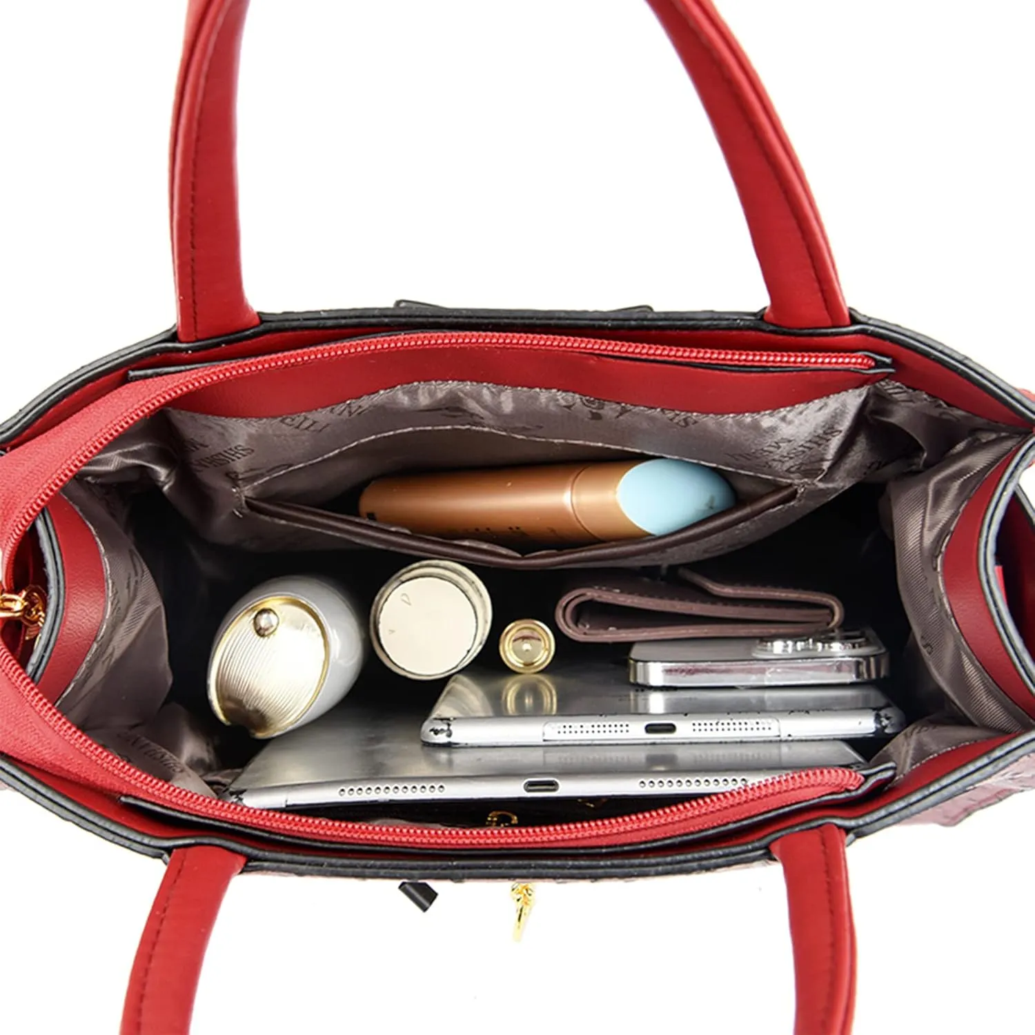 Women Alligator Handbags Women Large Capacity Top-Handle Tote Leather Shoulder Crossbody Bag