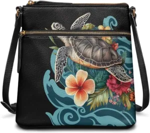 Women Crossbody Hobo Bag Leather Satchel Purse Zipper Shoulder Handbag Purse Sling Messenger Bag