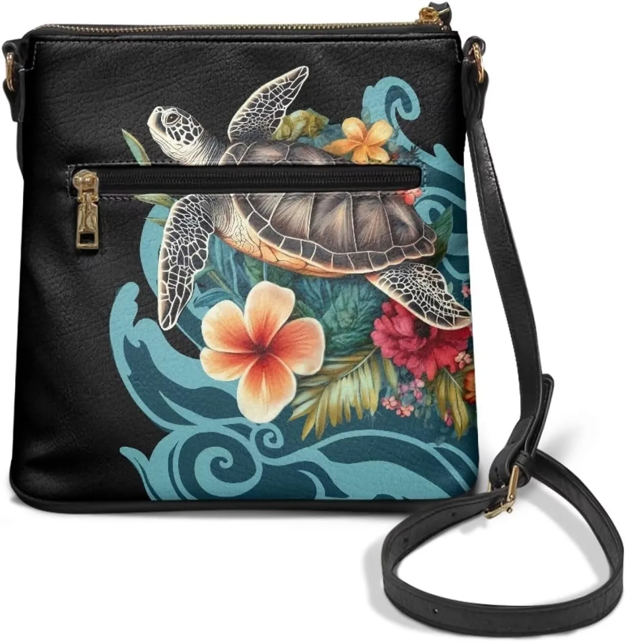 Women Crossbody Hobo Bag Leather Satchel Purse Zipper Shoulder Handbag Purse Sling Messenger Bag