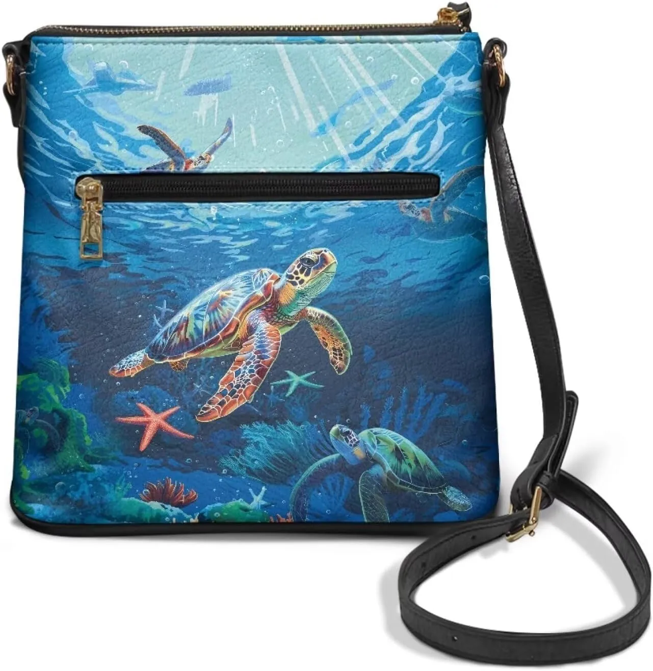 Women Crossbody Hobo Bag Leather Satchel Purse Zipper Shoulder Handbag Purse Sling Messenger Bag