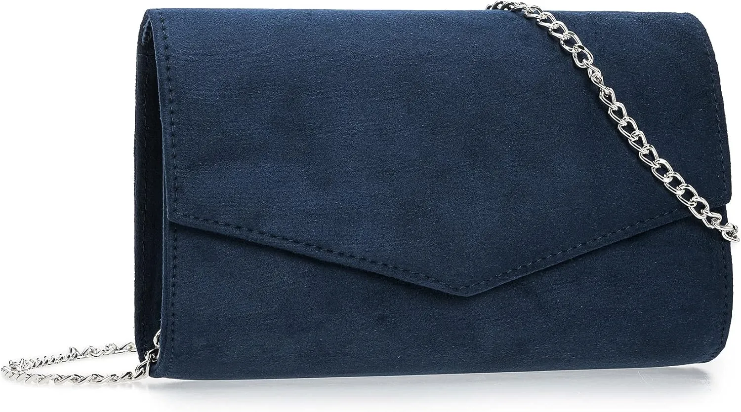 Women Evening Bag Dressy Clutch Handbag Faux Suede Purse for Wedding