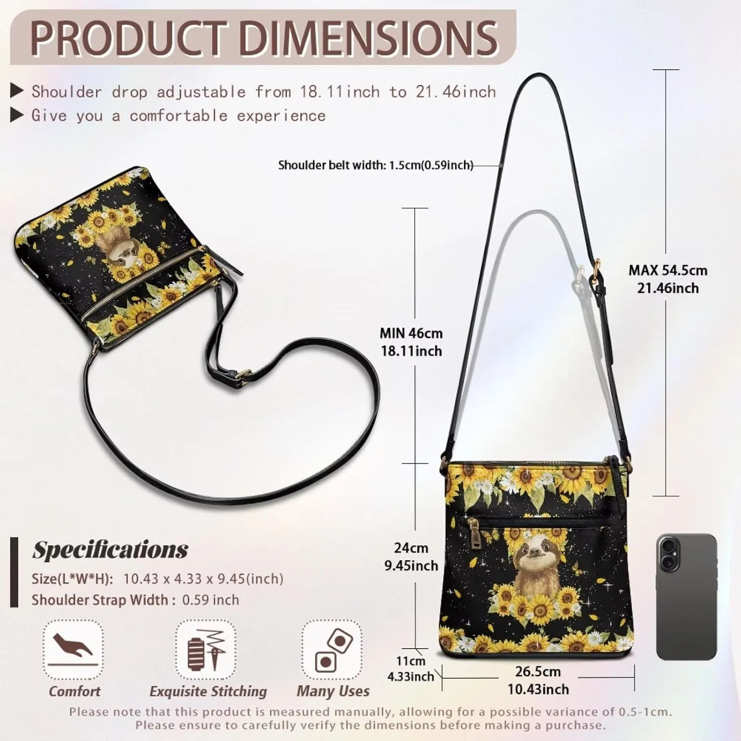 Women Hobo Bag Crossbody Leather Satchel Purse Shoulder Bag Handbag for Women Ladies with Shoulder Strap