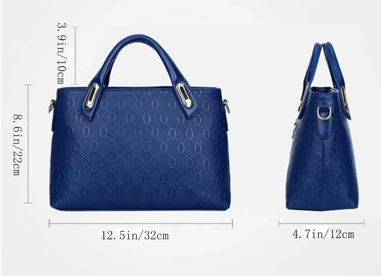 Women Tote Hobo Handbag Wallet Synthetic PU Leather Shouder Backpack 4pcs Set Clutch Purse Satchels with Bear Pendant