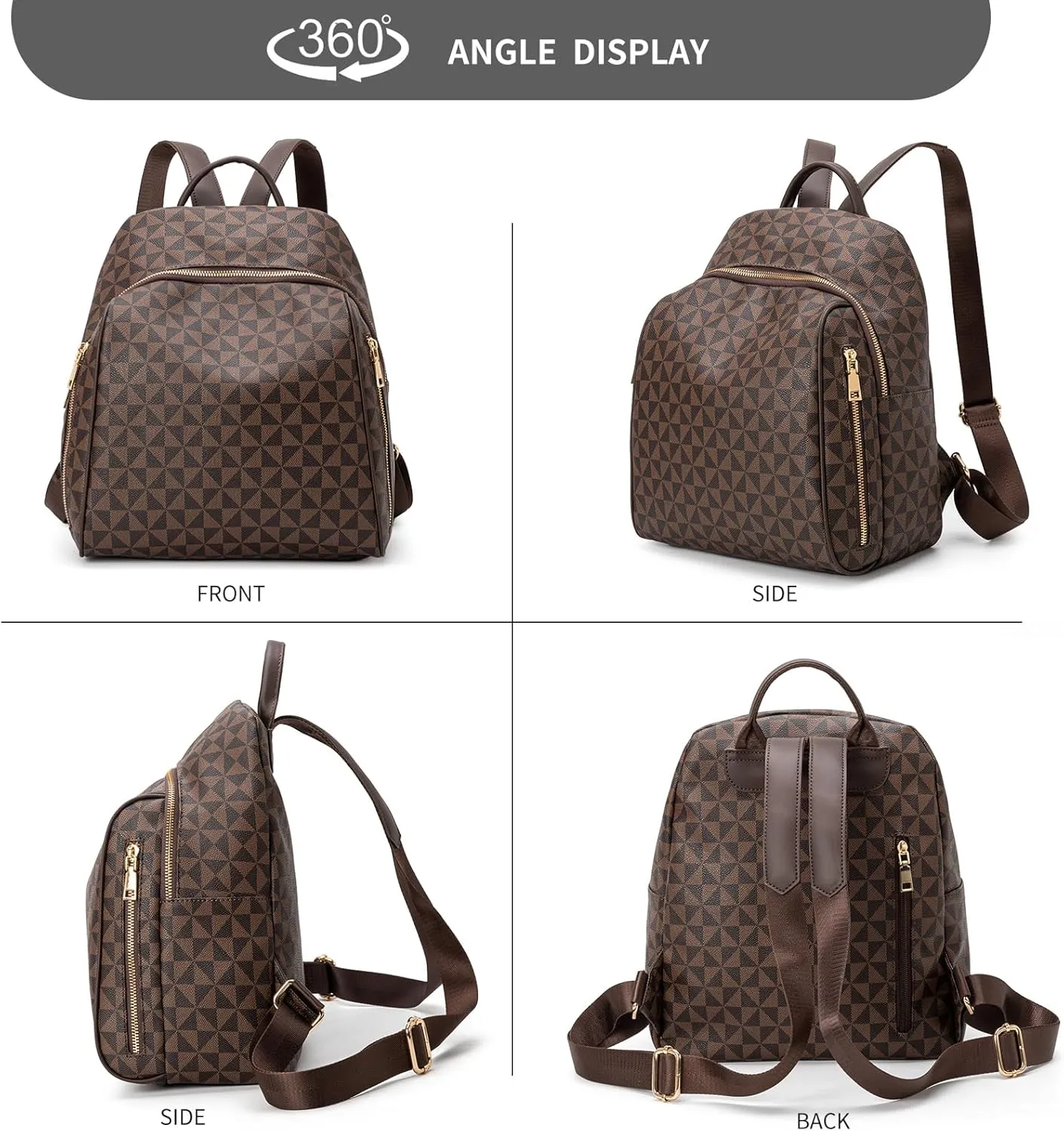 Womens Backpack Purse Leather Anti-theft Large Fashion Designer Travel Backpack Bag Men's Backpack Shoulder Bags