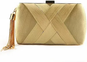 Women's Clutches, Tassel Evening Bags Clutch Purses Cross Body Shoulder Bag for Wedding Prom Night out Party