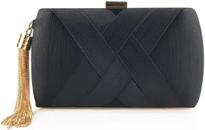 Women's Clutches, Tassel Evening Bags Clutch Purses Cross Body Shoulder Bag for Wedding Prom Night out Party